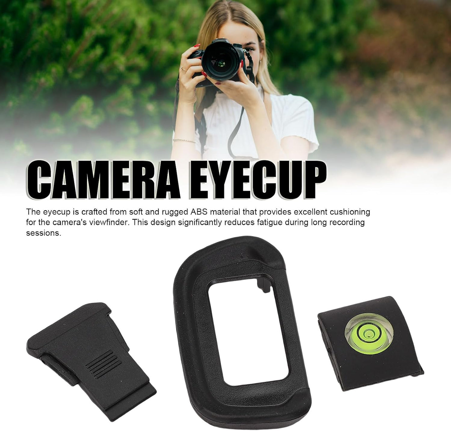 R10 Yoidesu Camera Eyecup, Eyepiece Viewfinder Protector Replacement with Hot Shoe Level and Cover Compatible