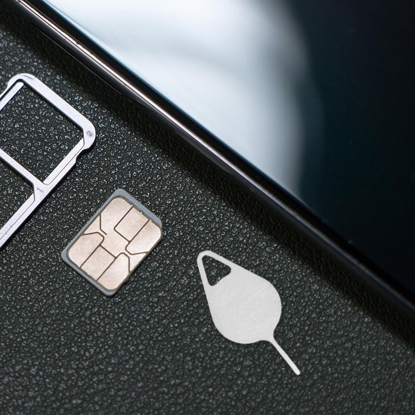 200 Garneck Pcs Sim Card Ejector Pins Tray Removal Tool Stainless Steel Mobile Phone Card Pin Anti-Lost Design