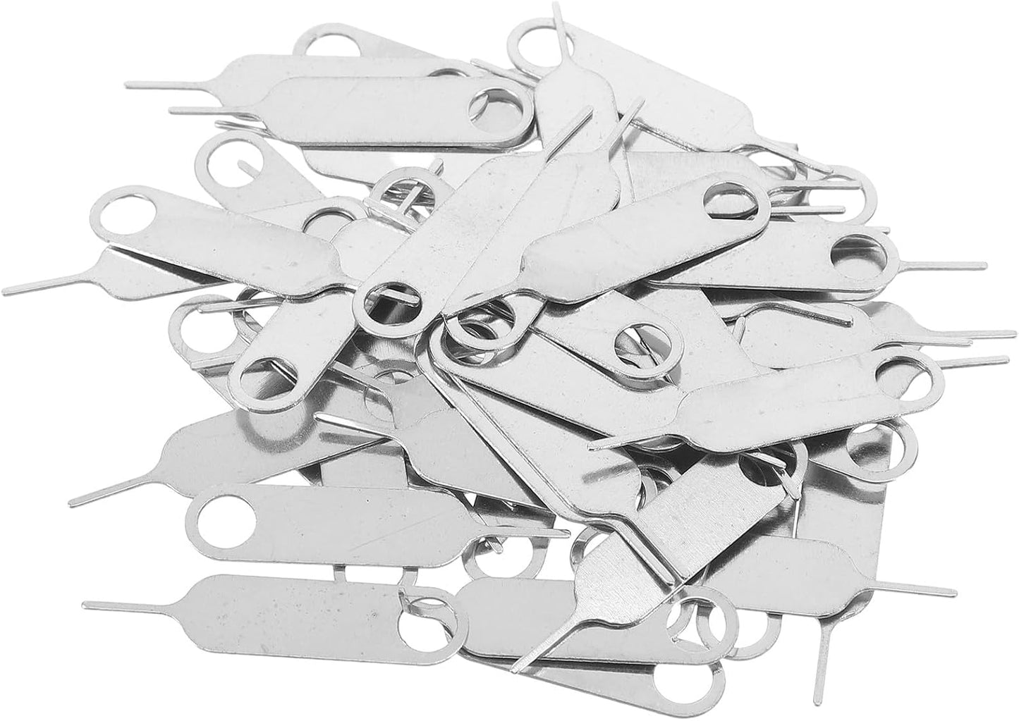 500pcs STOBAZA Universal Stainless Steel Sim Pin Ejector Tool for Mobile Phones Sim Card Removal Needle Compatible