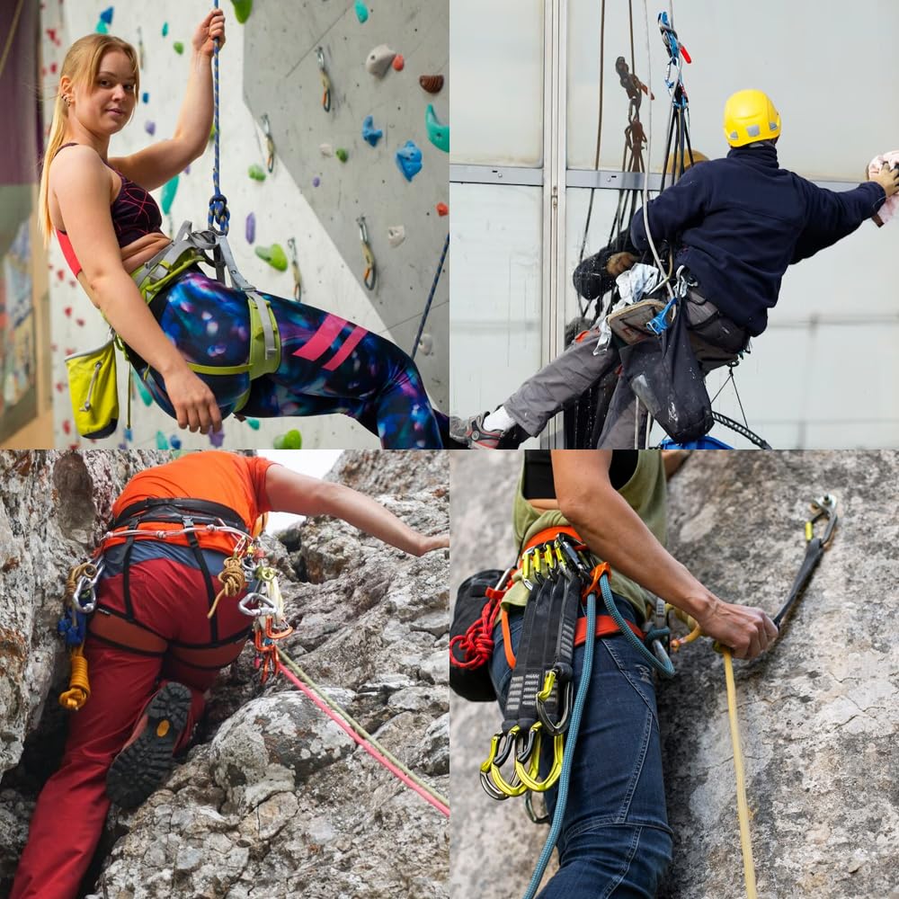 YERGOFE Climbing Holds Anchor Set - 3PCS - 10MM Bolt/25KN - Stainless Steel Bolt Hanger and Bolt Heavy Duty Climbing Holds Weight 2500KG for Indoor Outdoor Climb Train, High Worker, Mountaineering
