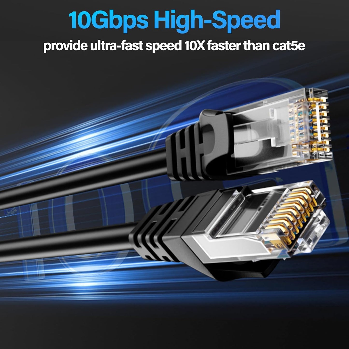 TuokaJu Cat6 10Gbps 3 6, Cat6 6 Ethernet Cable ft, UTP Ethernet Cable Cat Flexible Bare Copper Cable, Cat Network Cable