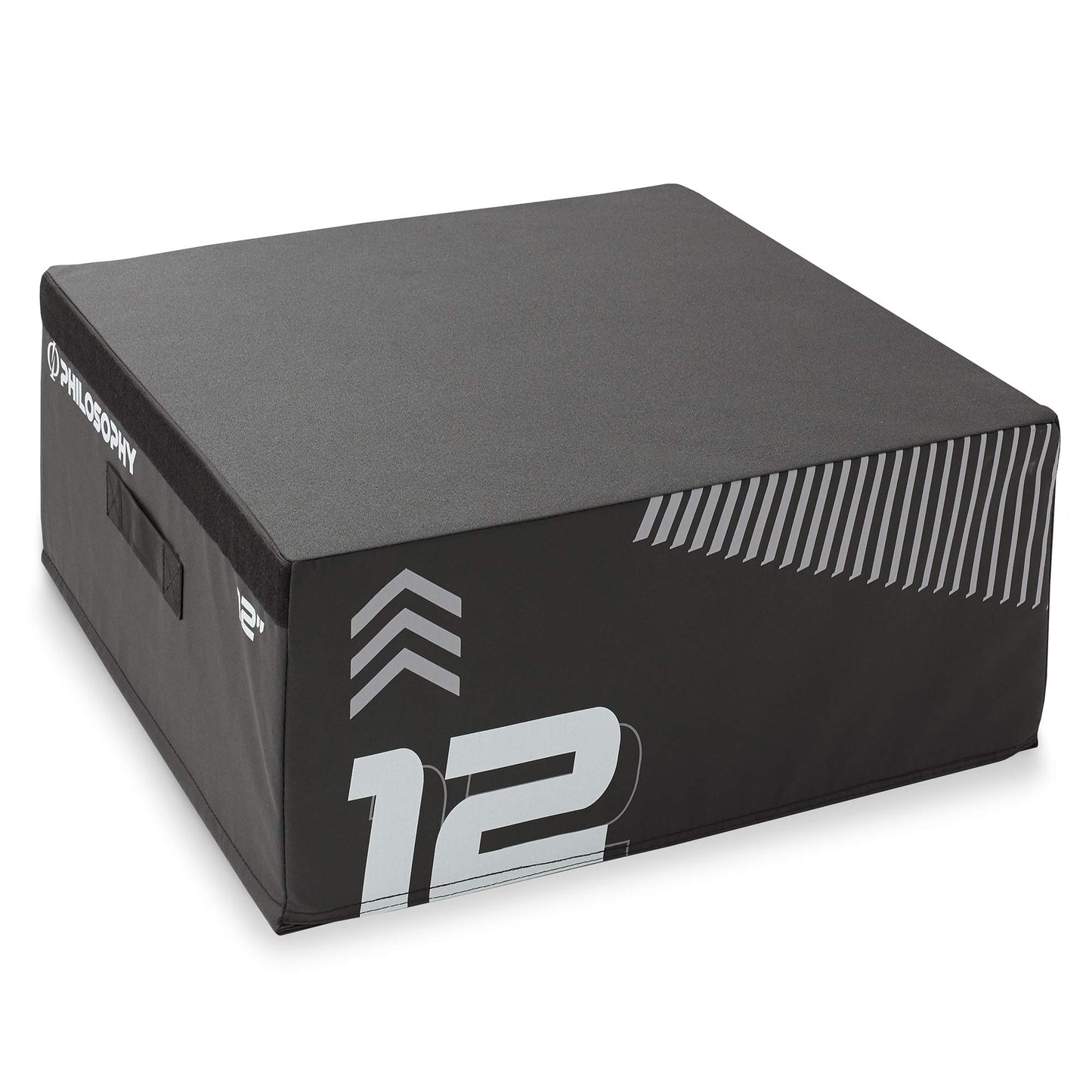 Philosophy Gym Soft Foam Plyo Box - 12", Stackable Plyometric Jump Box for Home Gym, HIIT, Jumps, Step-Ups, Agility and Strength Training