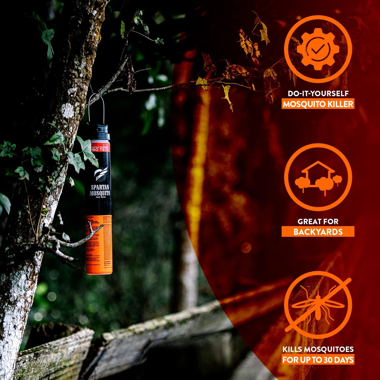 Spartan Mosquito Pro Tech - 1 Acre Pack 4 Tubes (2 Boxes) 100% American Made