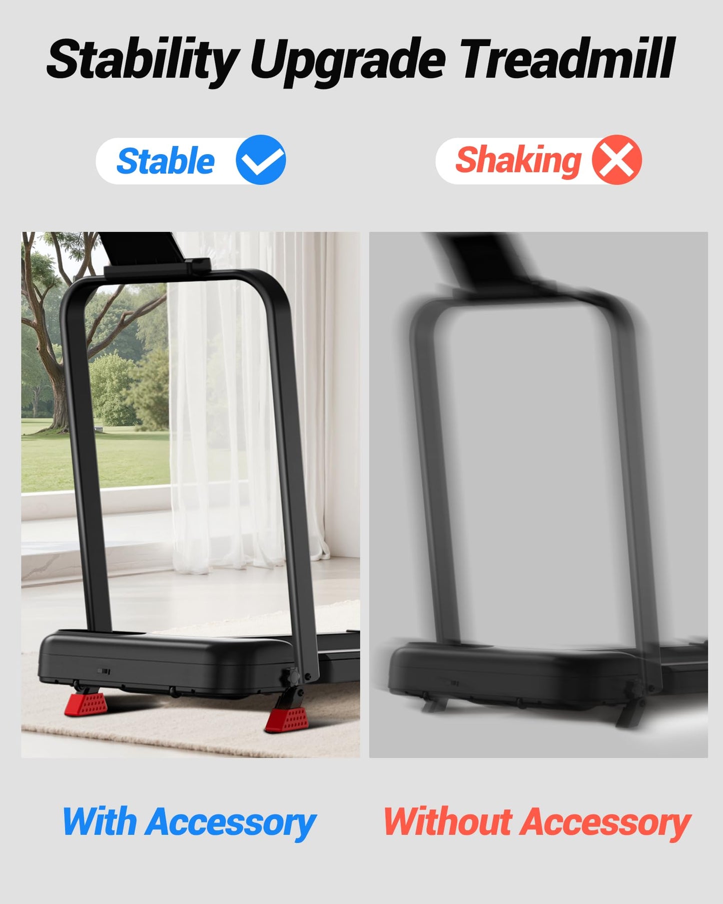 3-in-1 Walking Pad with 15% Incline 2.5HP Foldable Walking Pad Treadmill Under Desk 0.6-6.2MPH Compact Small Treadmills for Home 300LBS with Romote Control