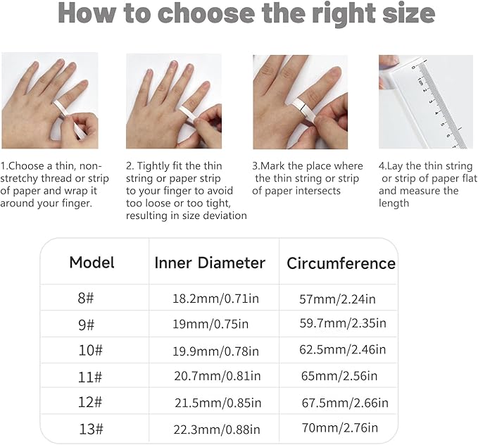 Smart Health Ring for Women Men, Smart Ring Fitness Tracker for iOS Android, Heart Rate, Blood Oxygen, Blood Pressure, Sleep Monitoring,5ATM Waterproof, No Subscription Fee (Silver, 13#)