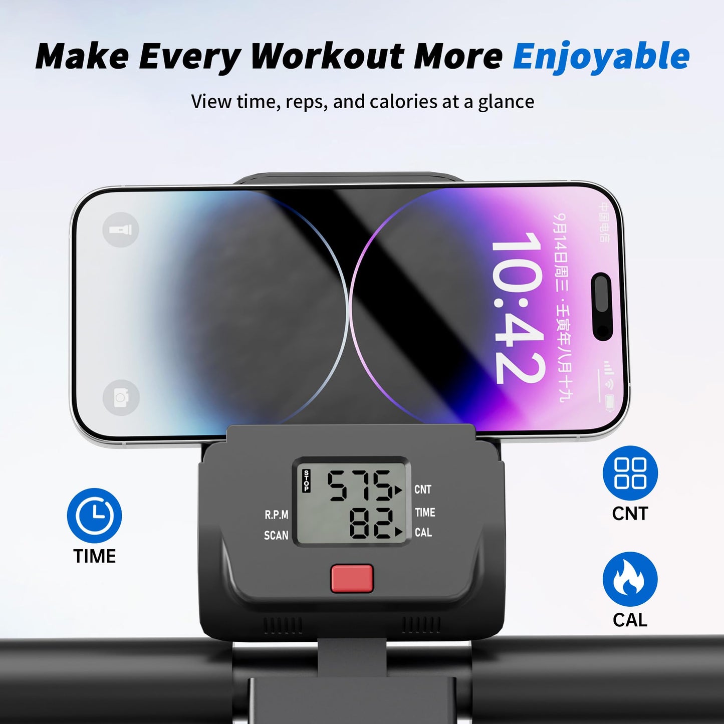 seanleecore 2-in-1 Stair Stepper & Space Walker for Home Gym Exercise, Foldable, Quiet Low-Impact Workout Equipment with High-Strength Resistance
