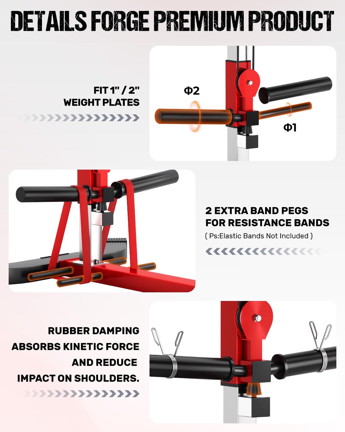 GOIMU Chest Fly Machine, CF01 PEC Fly and Reverse Delt Machine, Adjustable Upper Body Workout Equipment for Pectoral and Rear Deltoid, Chest Machine with Band Pegs for Home Gym