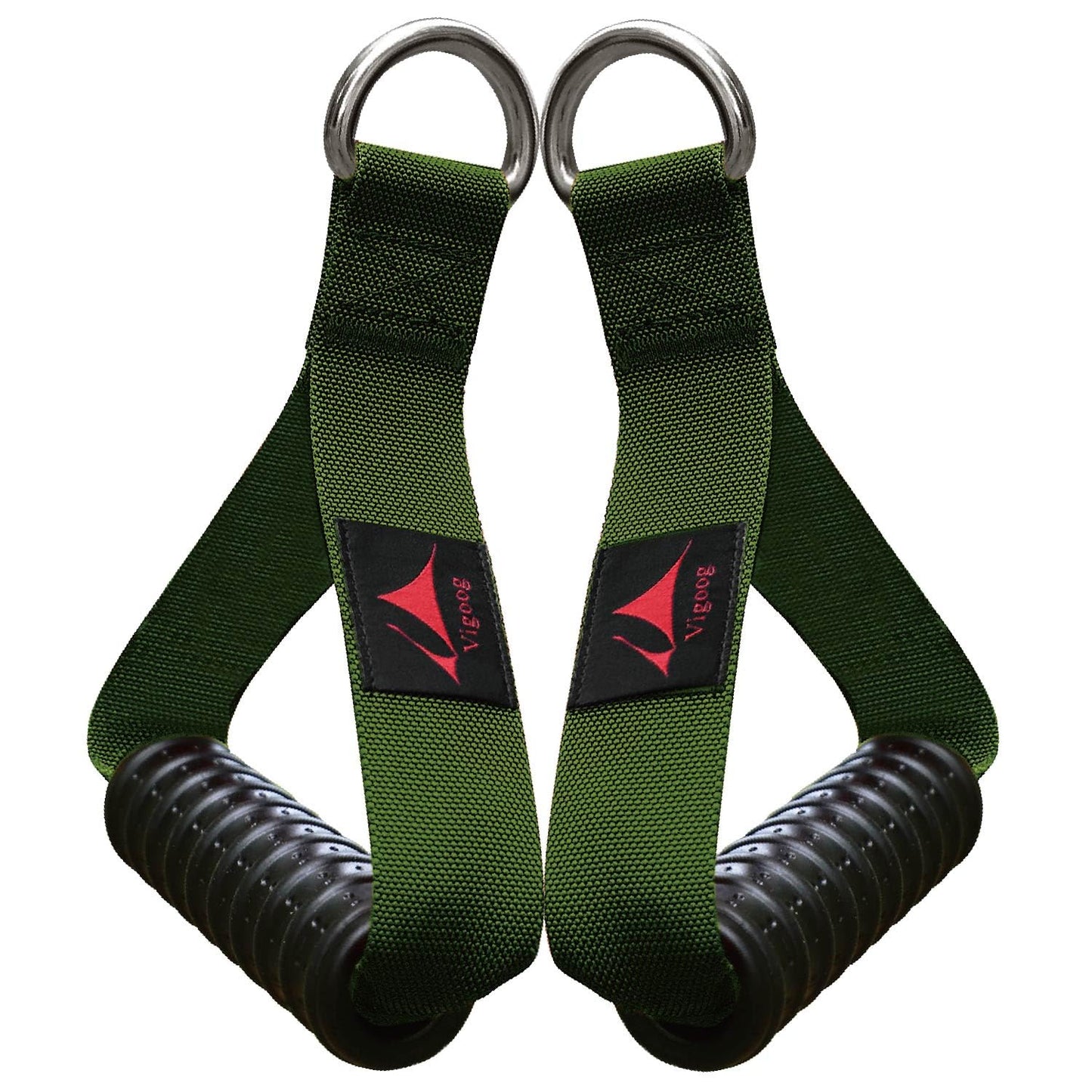 Vigoog Heavy Duty Gym Workout Handles Attachment for Cable Machine,Resistance Band,Pulley System Home Exercise Equipment, Comfortable and Stronger Grip