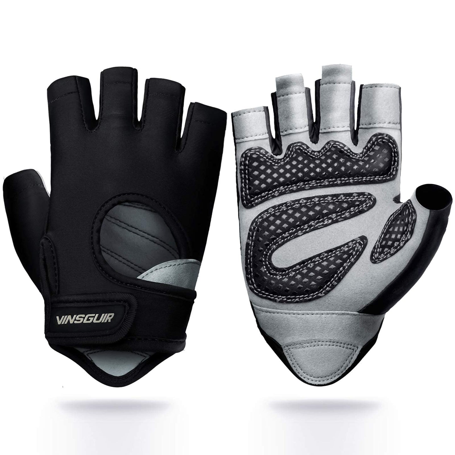 VINSGUIR Workout Gloves for Men and Women, Weight Lifting Gloves with Excellent Grip, Lightweight Gym Gloves for Weightlifting, Cycling, Exercise, Crosstraining, Pull ups, Fitness, Climbing and Rowing