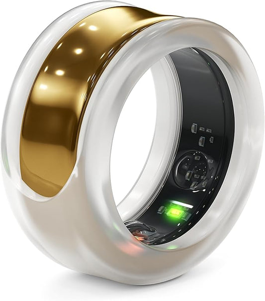 Rinfit Smart Ring Protector - Silicone Ring Enhancer for Active Lifestyle and Gym - StyleFit U.S. Design Patent - Frosted, Size 10