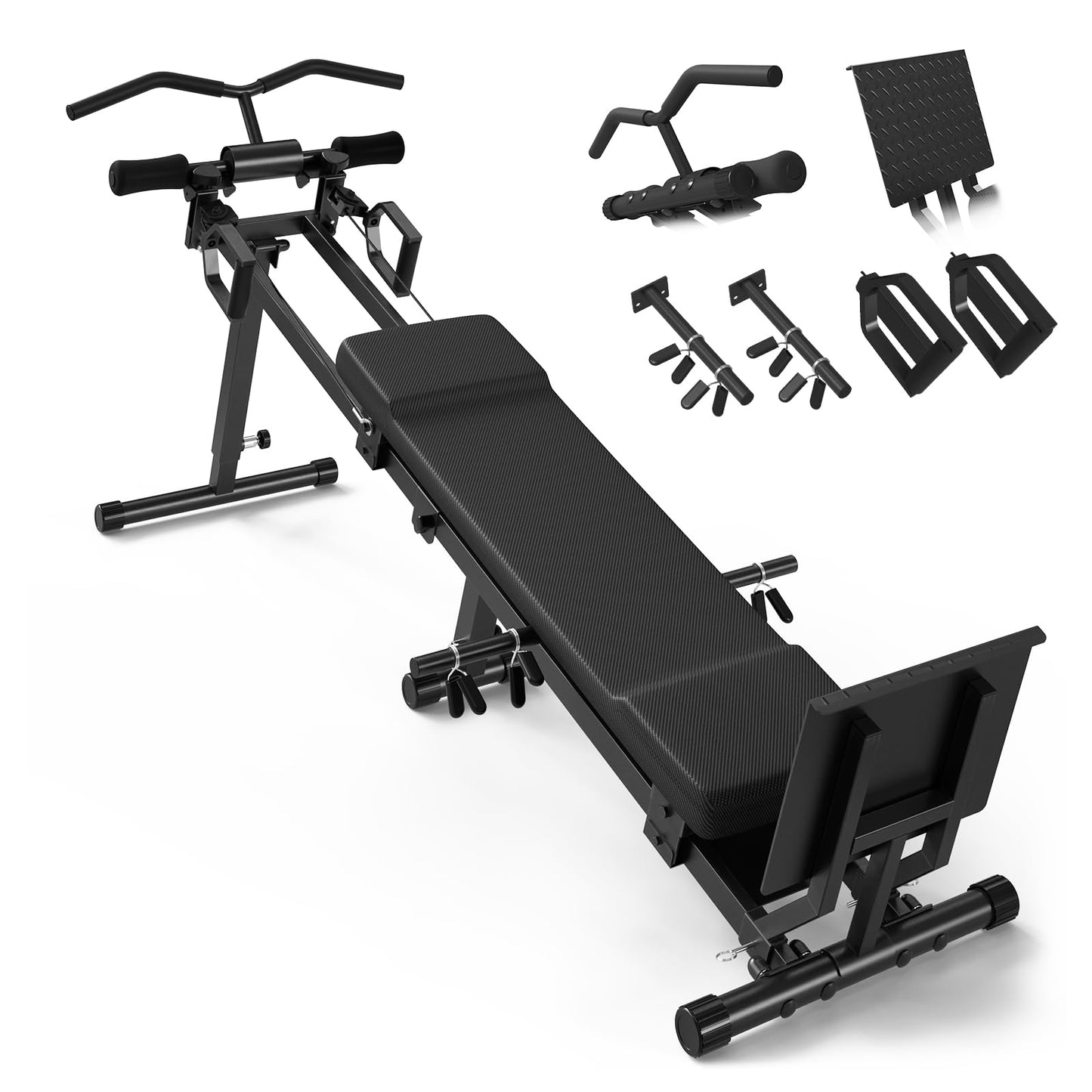 GMWD Total Home Gym with Detachable Footplate,Swing Attachment and Weight Holder,Versatile Total Body Training Machine for Home Gym Workout(Machine Only)