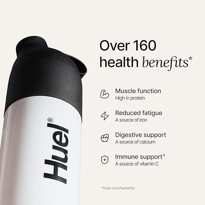 Huel Black Edition Protein Powder Meal Replacement Shake - Cookies and Cream 34 Scoops Packed with 100% Nutritionally Complete Food, Including 40g of Protein, 8g Fiber, 27 Vitamins Minerals 1