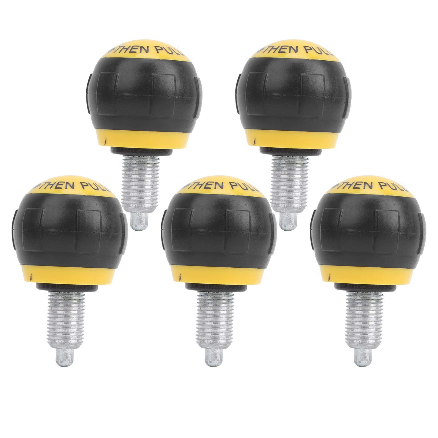 Joyzan Pull Pin Spring Knob, Exercise Bike M16 Pop Locking Screw Adjustment Release Fitness Universal Height Adjust Grip Replacement Equipment Training Machines Stationary Bicycle Weight Bench 5PCS