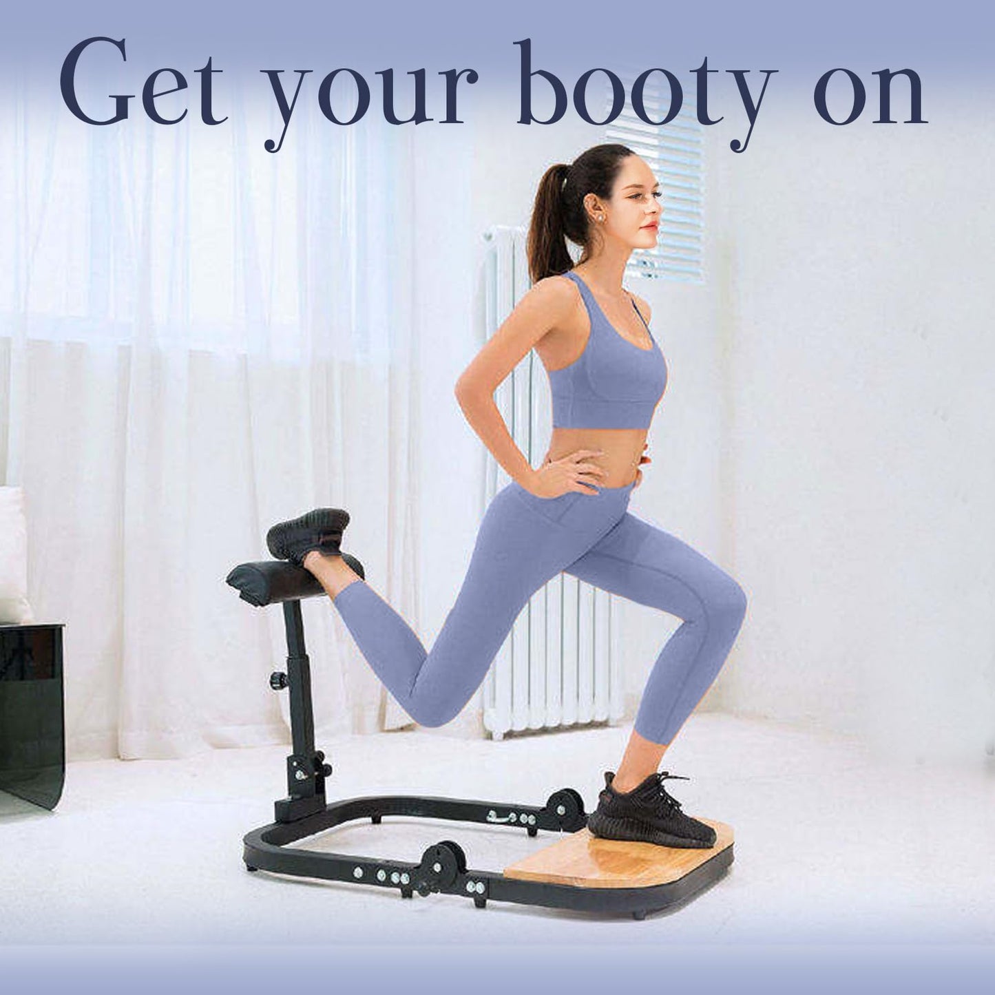 Hip Thrust Machine Bench for High Resistance Glute Workout Equipment,Glute Machine Home Gym Comes with 50, 100, and 150 Lbs of Resistance