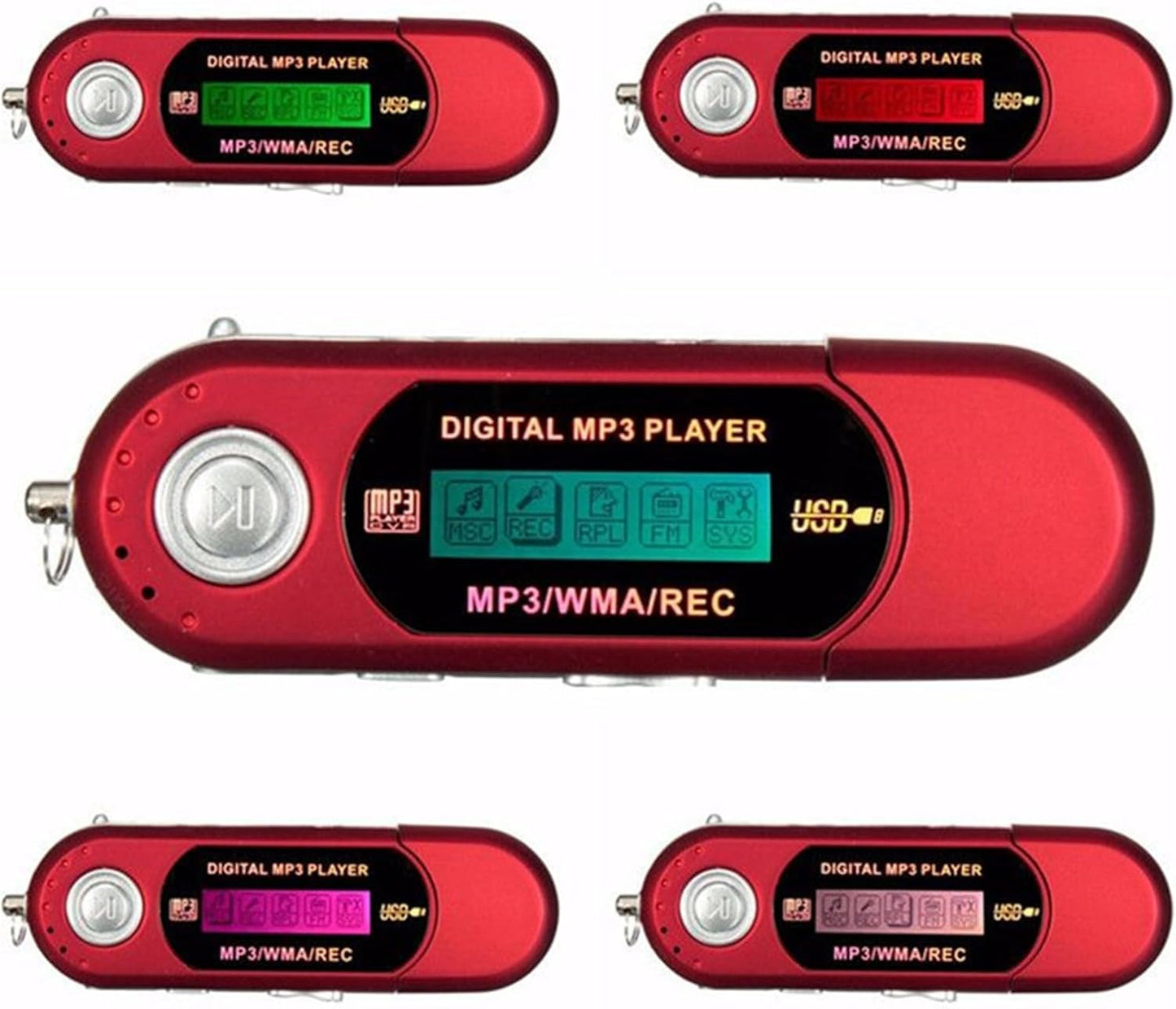 YUSHENYI MP3 Lightweight Player USB Computer Connection Clearly Screen Display Energy Efficient Players for Song Lyrics