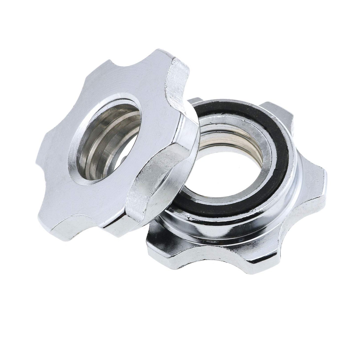E-outstanding Barbells Hex Nut 2PCS 1nch/25mm Spin Lock Collar Screws Dumbbell Spinlock Collars