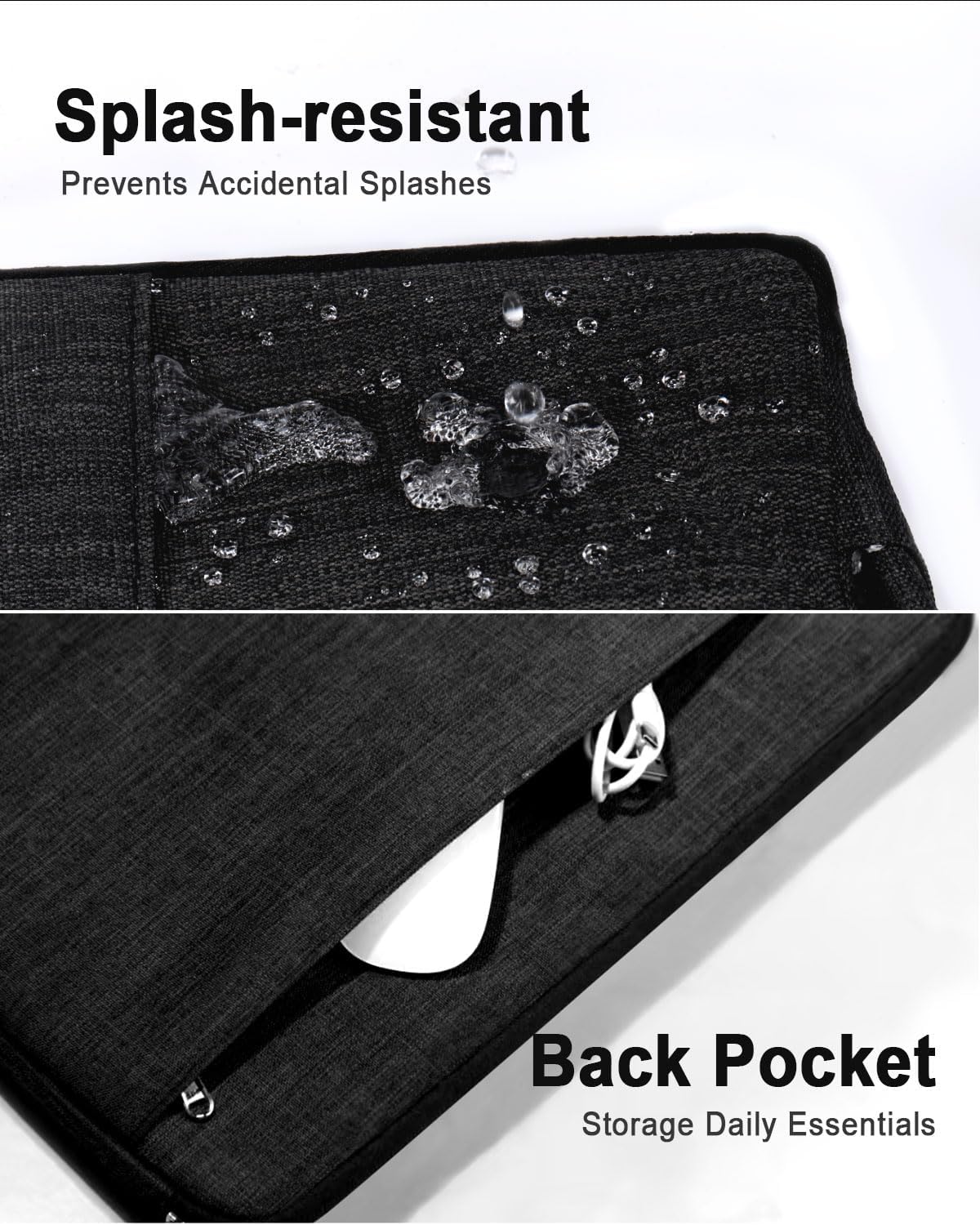 Banero 17.3-inch 17.3" Portable Monitor Case with Acessories Storage, Sleeve for Most Portable Monitors