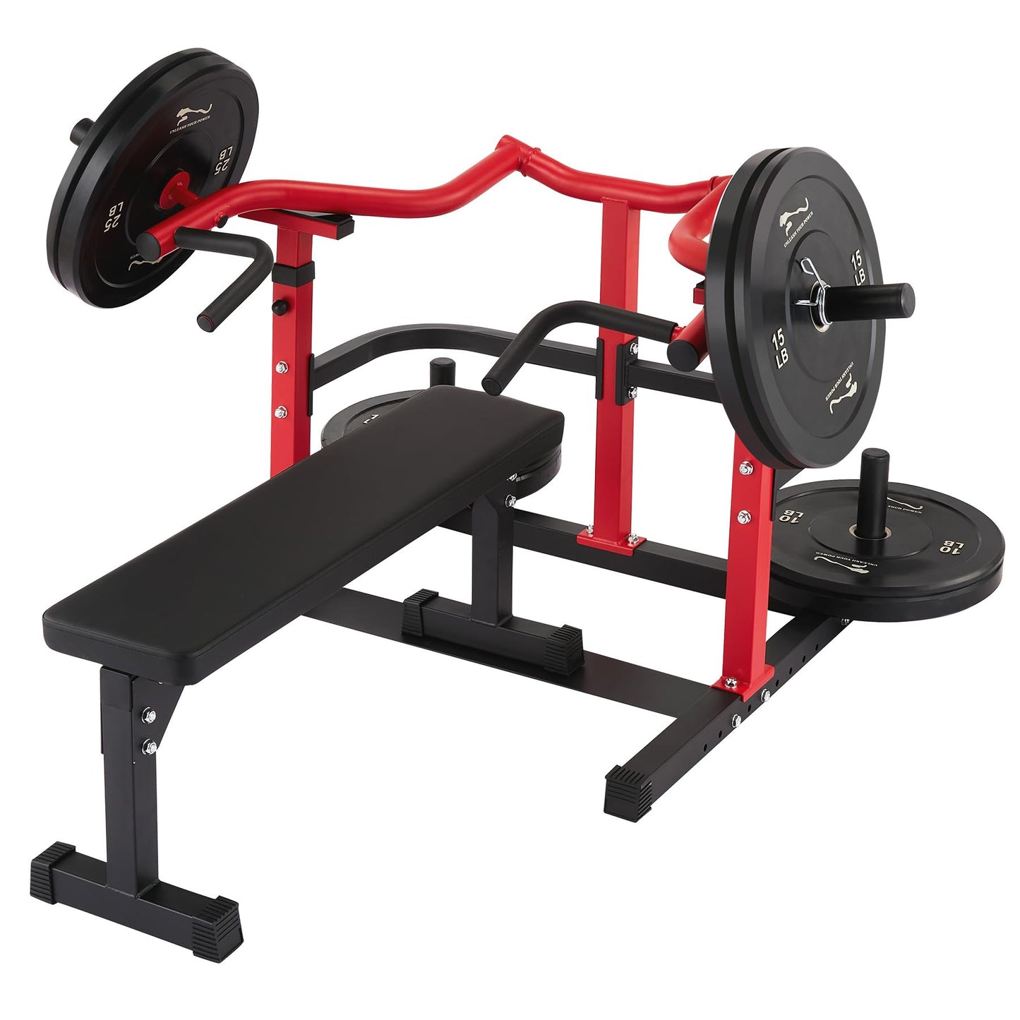 Garvee Chest Press Machine, Bench Press Machine with Independent Converging Arms, Adjustable Bench Chest Press for Home Gym Upper Body Strength Training