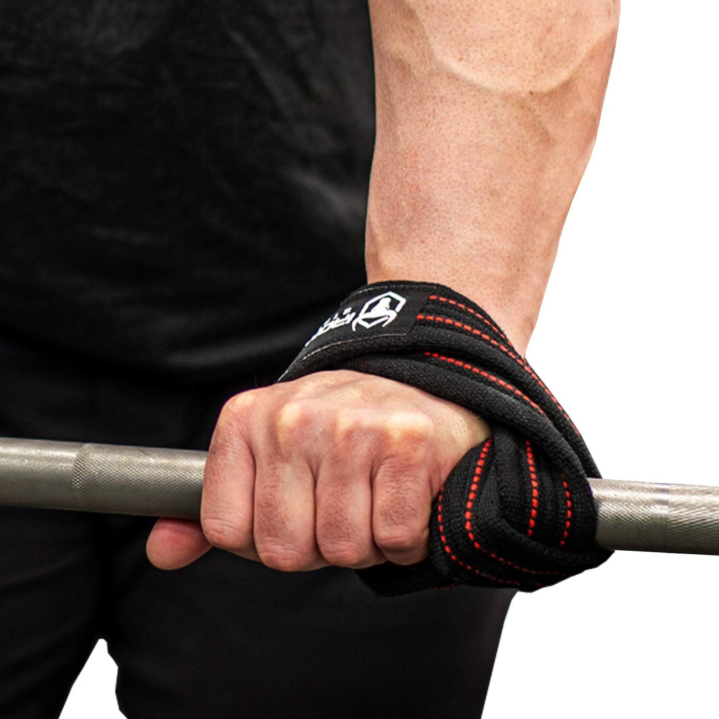 Heavy Duty Lifting Straps for Deadlift - Figure 8 Wrist Straps for Heavy Weight Lifting, Strongman, Powerlifting, Workout and Weightlifting - For Men (12" - Up to 8" Wrist Circumference)