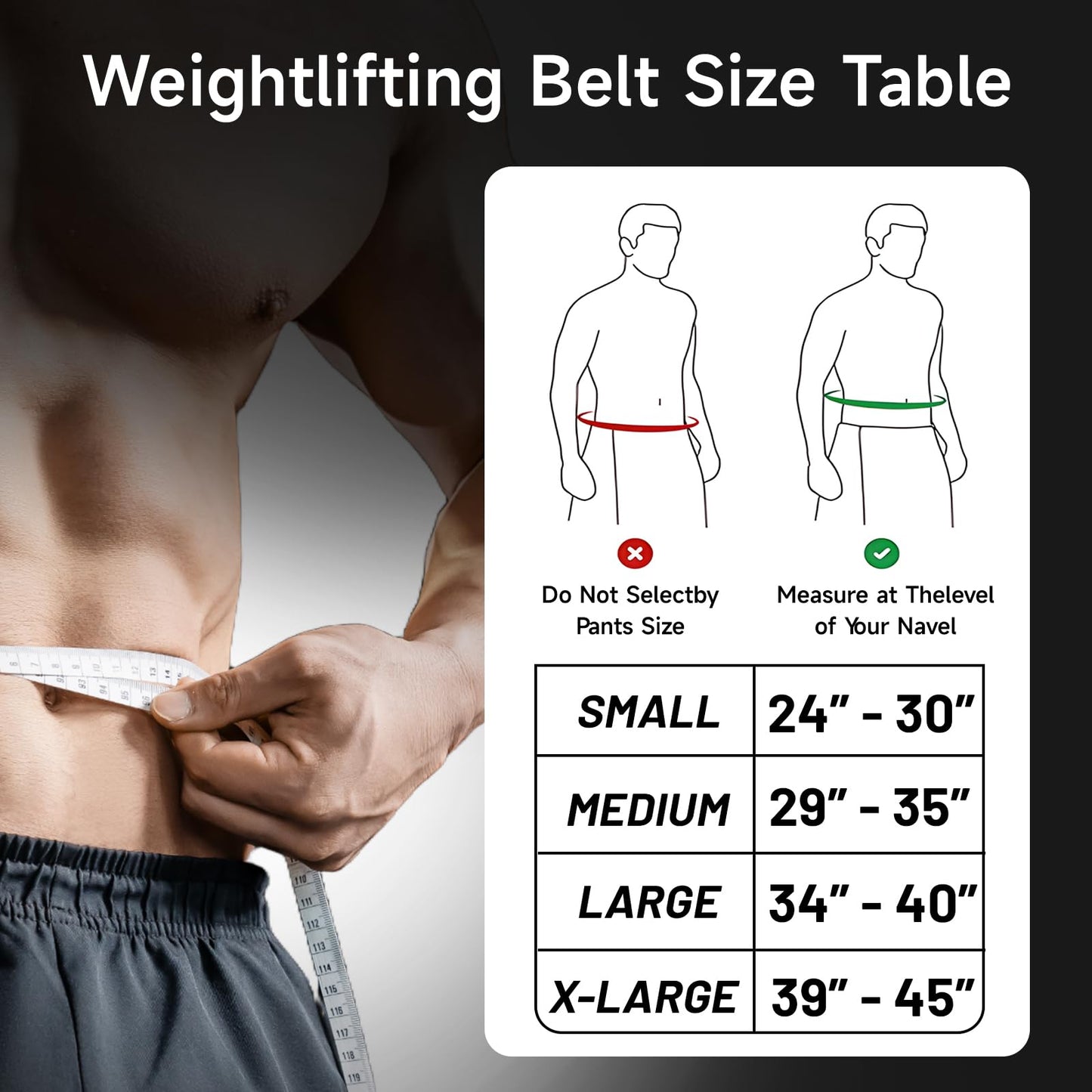 MANUEKLEAR 10mm Thick & 4inch Wide Weight Lifting Belt Lever, Lever Belt Weightlifting for Men and Women, Powerlifting Lever Gym Belt for Squat Deadlift Workout (Black, M(29-35inches))
