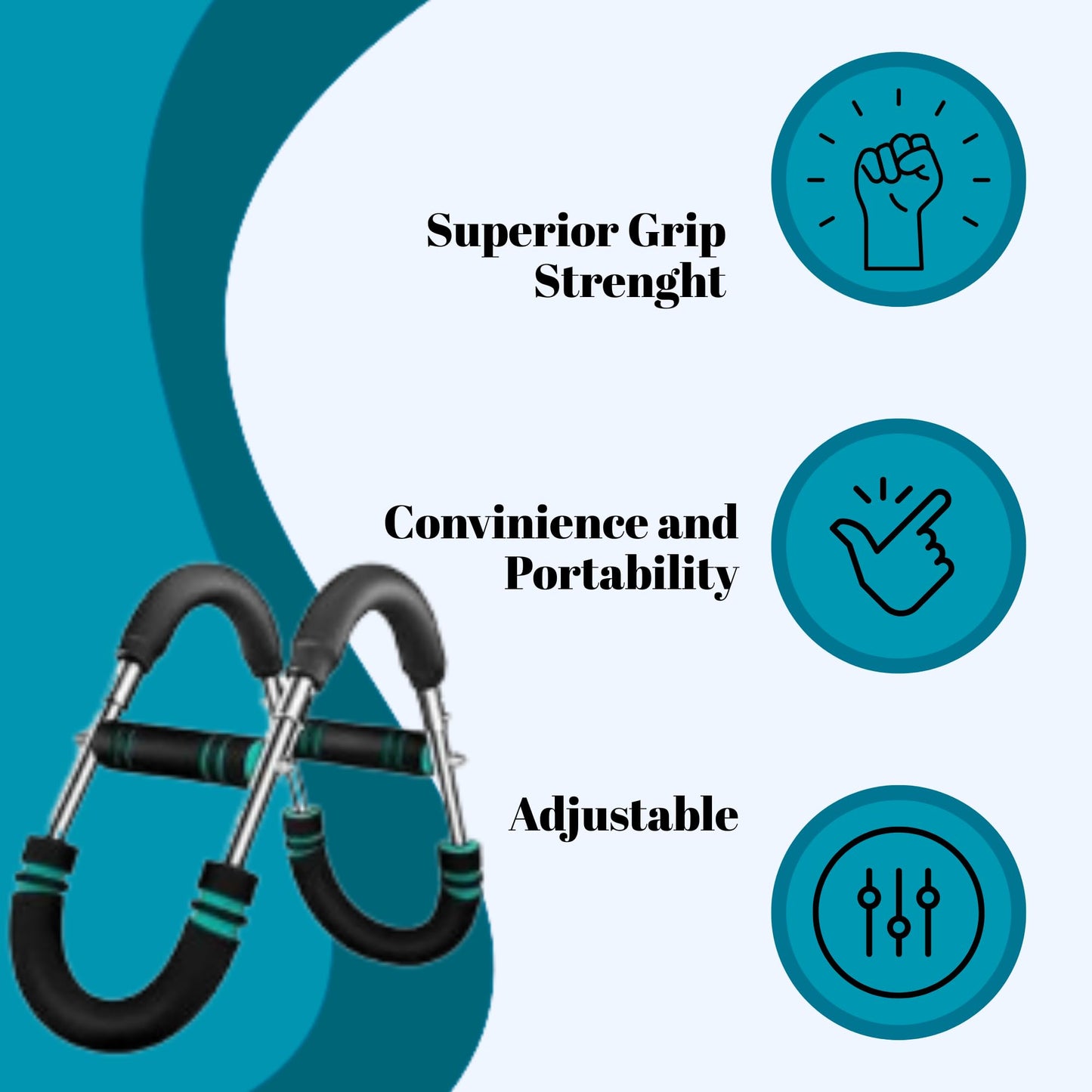 Twister Arm Trainer, Gorilla Bar, Upgraded 3.0 Arm Exerciser for Chest Workout, 80-110lbs Adjustable Twister Resistance Level, Ergonomic Gym Home Strength Bar with Non-Slip Handles with 3D Gloves.
