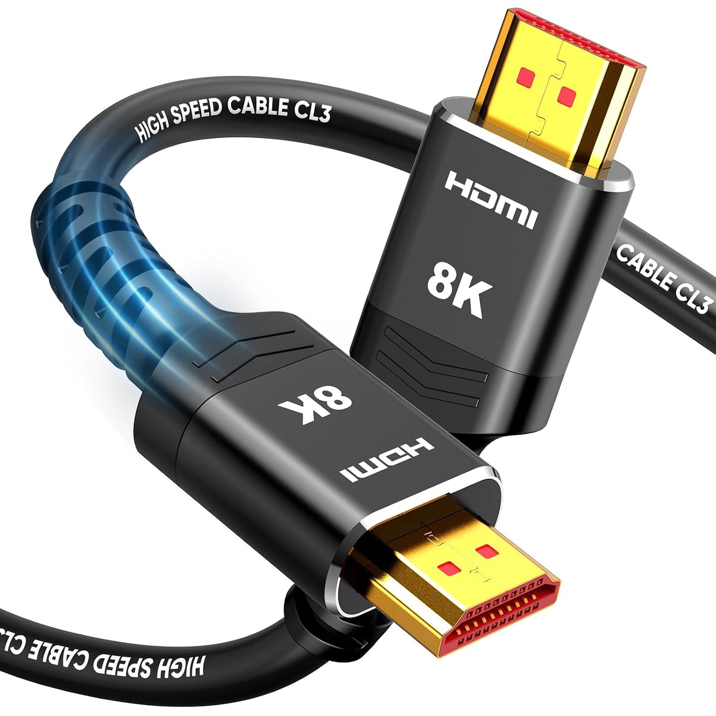 20FT 8K 2.1 CL3 48Gbps] 8K@60 4K@120Hz/144Hz, 2.2 2.3, 30 40 Highwings HDMI Cables Long, Ultra High Speed HDMI Cable