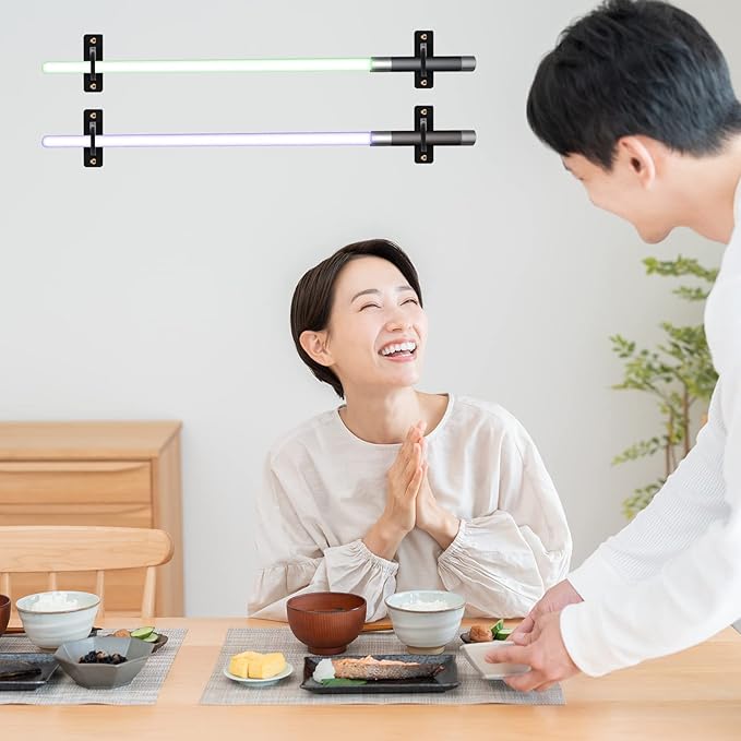 uxcell Sword Wall Mount Holder, 3 Set Acrylic Light Saber Display Hanger Wall-Mounted Sword Stand Display for Light Saber Sword Wall Bracket, Black