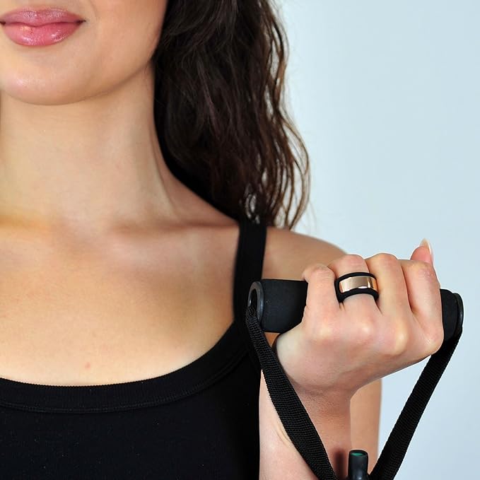 Rinfit Smart Ring Protector - Silicone Ring Enhancer for Active Lifestyle and Gym - StyleFit U.S. Design Patent - Black, Size 10