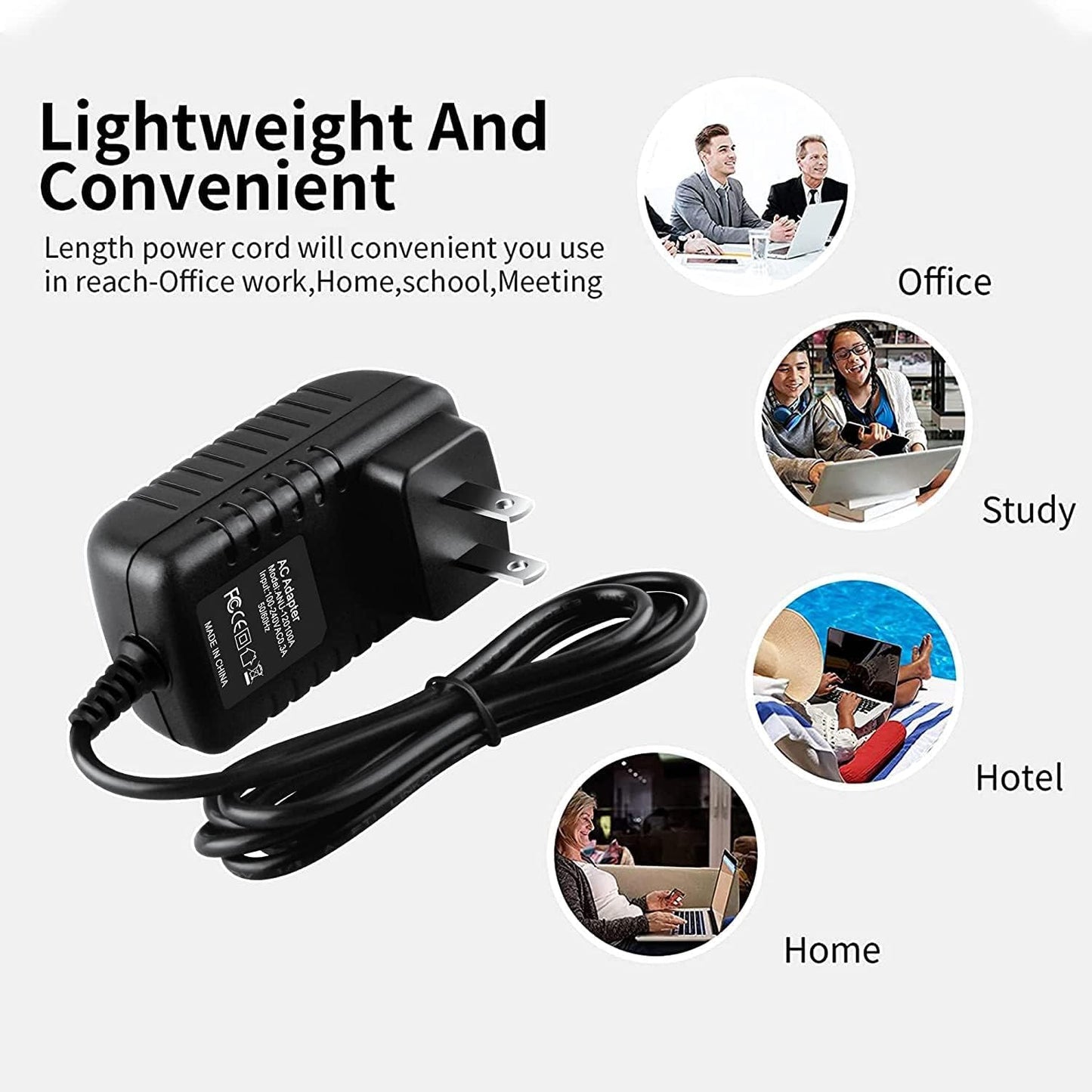 Xzrucst AC DC Adapter for Freestream Pro TV Media Player Power Supply Cord Cable