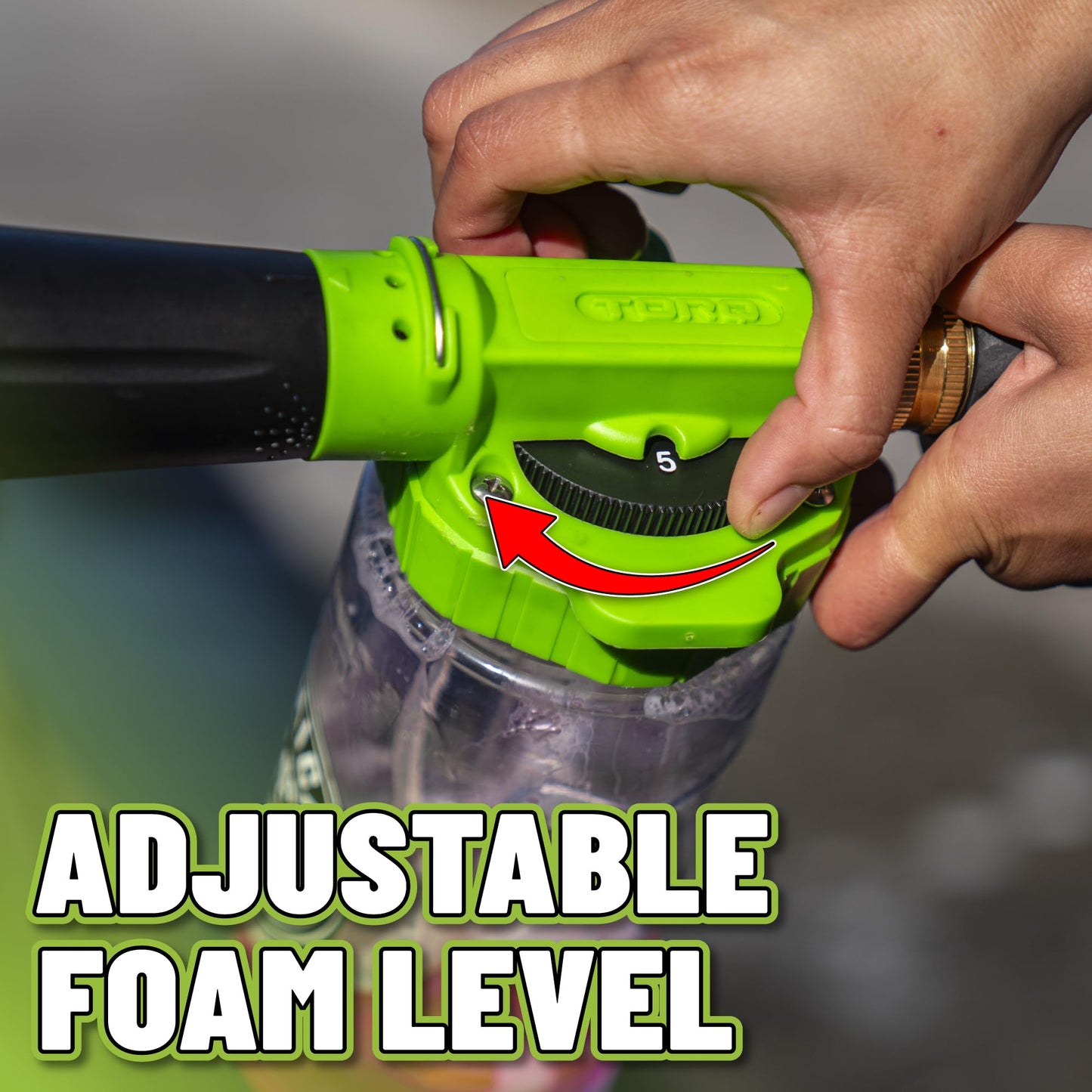 Chemical Guys TORQ Foam Blaster 6 - Foam Cannon Garden Hose Attachment, Easy to Use, Sprays Thick Suds for Safe Washing Trucks, SUVs, Motorcycles, RVs, and Other Vehicles