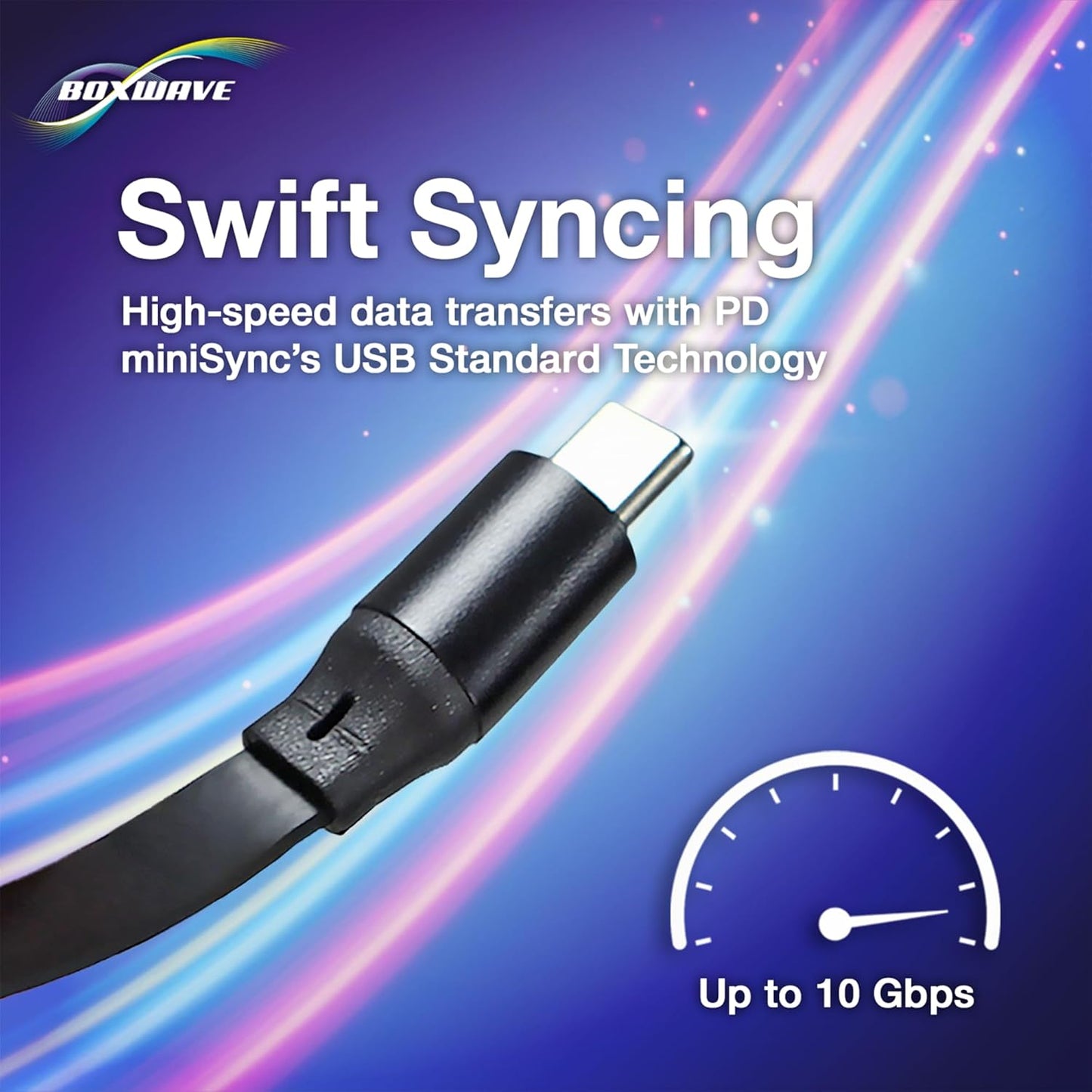 BoxWave TIMMKOO Q5 MP3 (240W), 240W Cable Compatible with Player with Bluetooth and WiFi - PD miniSync Retractable PD