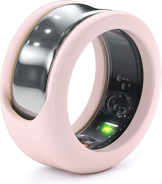 Rinfit Smart Ring Protector - Silicone Ring Enhancer for Active Lifestyle and Gym - StyleFit U.S. Design Patent - Pink, Size 11