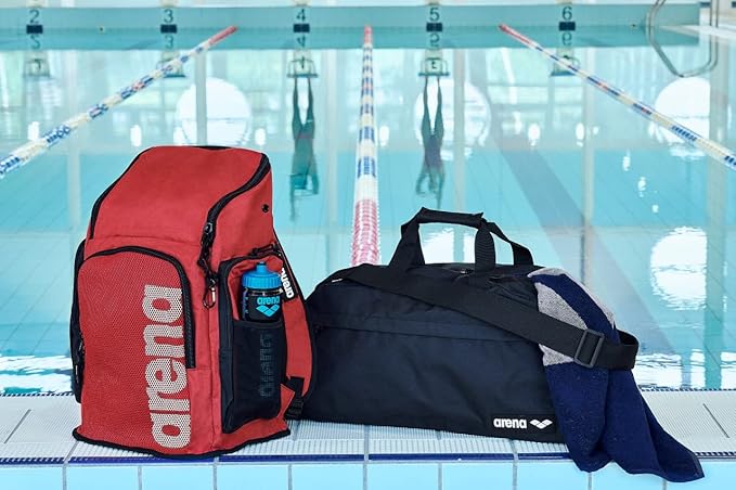 ARENA Team 45 Backpack Swimming Athlete Sports Gym Rucksack Large Training Gear Equipment Swim Bag for Men/Women, 45 Liters