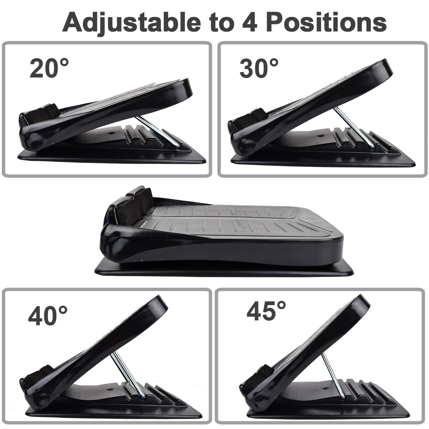 Slant Board, Calf Stretcher Ankle and Foot Incline Board for Stretching Tight Calves or Plantar Fasciitis Adjustable 4 Level (330 lb Capacity), Strength Training Equipment Leg Machines