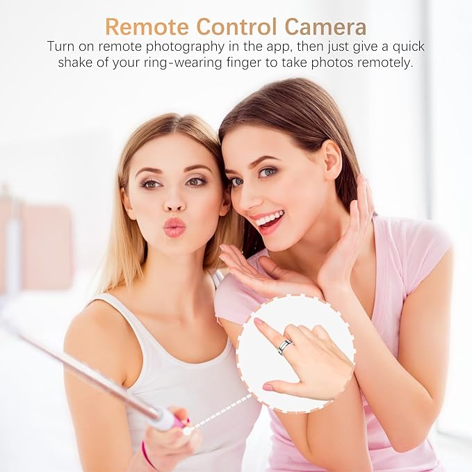 Fit Ring, Smart Health Rings for Women Men with Heart Rate,Blood Oxygen,HRV,Stress Level, Sleep Monitor, Step Tracker, No Subscription Fee, IP68 Waterproof Smart Ring for iphone &Android (Silver, 11#)