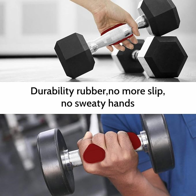 Ergonomic Anti-Slip Weightlifting Grip Pads,Secured Finger Clip Gym Hand Gloves Protectors for Men & Women,Non-Slip Palm Support for Dumbbells & Barbells (Black/RED/Grey/Pink)