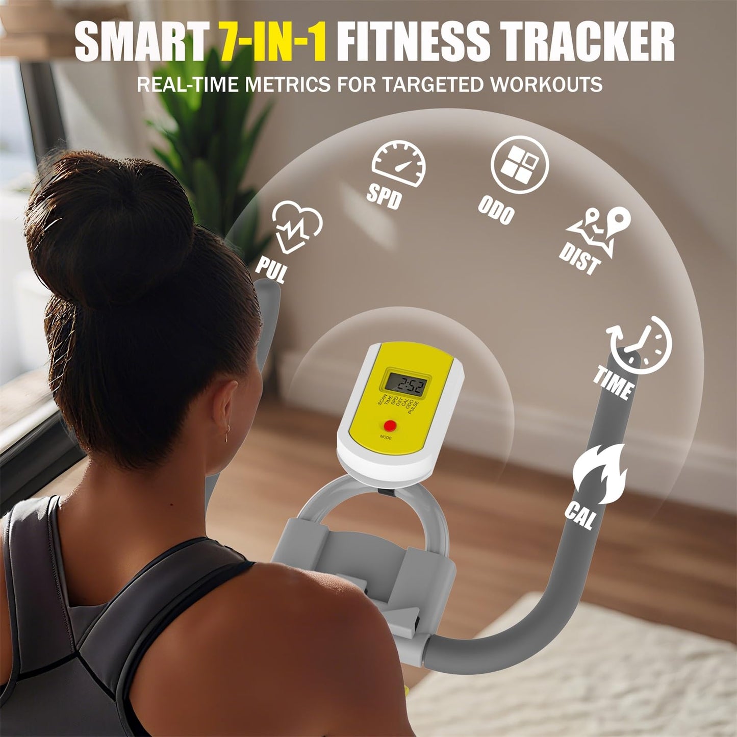 Indoor Exercise Bike with Bluetooth LCD Monitor, 30 lbs Flywheel, 330 lbs Weight Capacity, Adjustable Seat, Tablet Mount