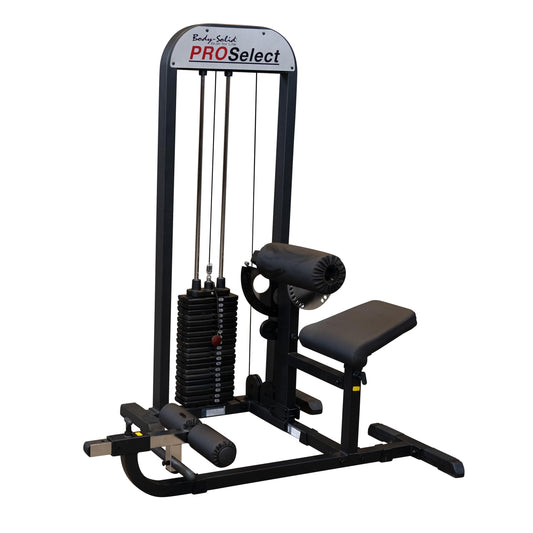 Body-Solid (GCAB-STK) Pro Select Ab and Back Machine with 210-Pound Weight Stack, Abdominal & Back Muscles Training Functional Exercise Workout Station, Home and Commercial Gym