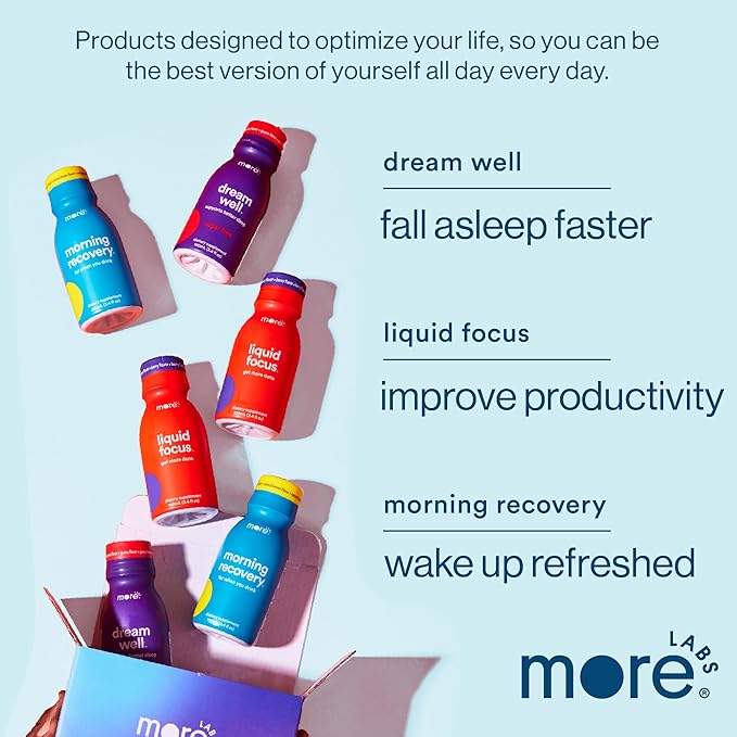 Morning Recovery, Electrolyte with Energy, Milk Thistle Drink Proprietary Formulation to Hydrate While Drinking, Highly Soluble Liquid DHM, Non GMO, Vegan, Gluten-Free, Berry, Pack of 6