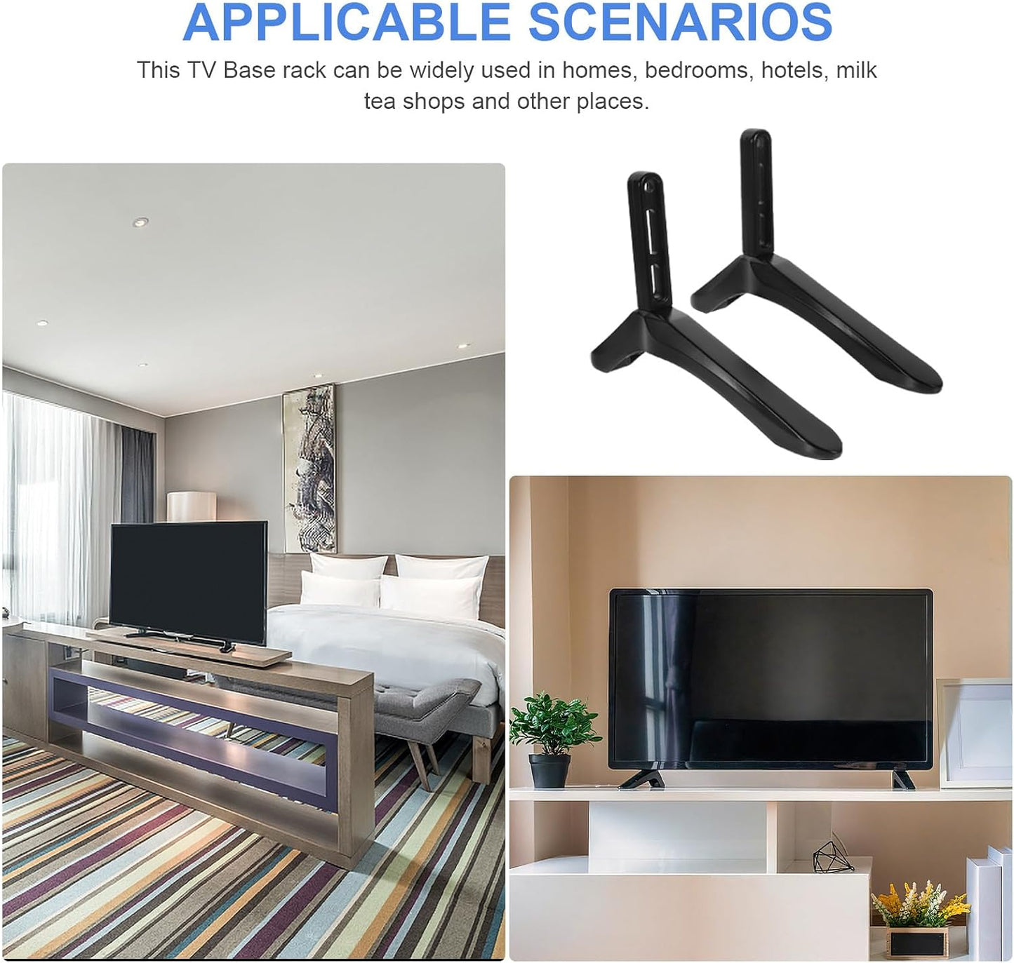 BESPORTBLE Tv Stand Replacement Bracket Ergonomic Stable Tv Support Base Simple Installation with Welded Construction