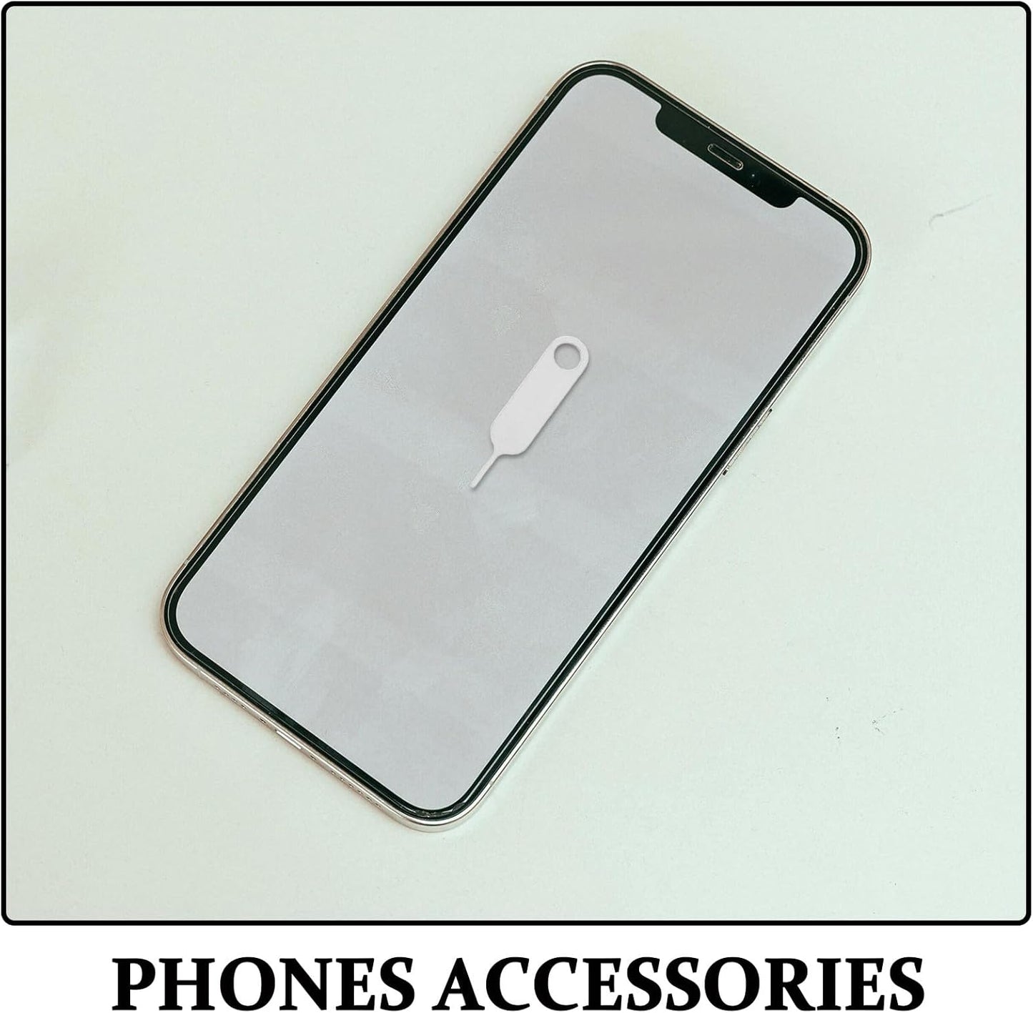 500pcs Set PRETYZOOM Sim Card Removal Tool and Ejector Pin for Mobile Phones Stainless Steel Sim Tray Eject Pin