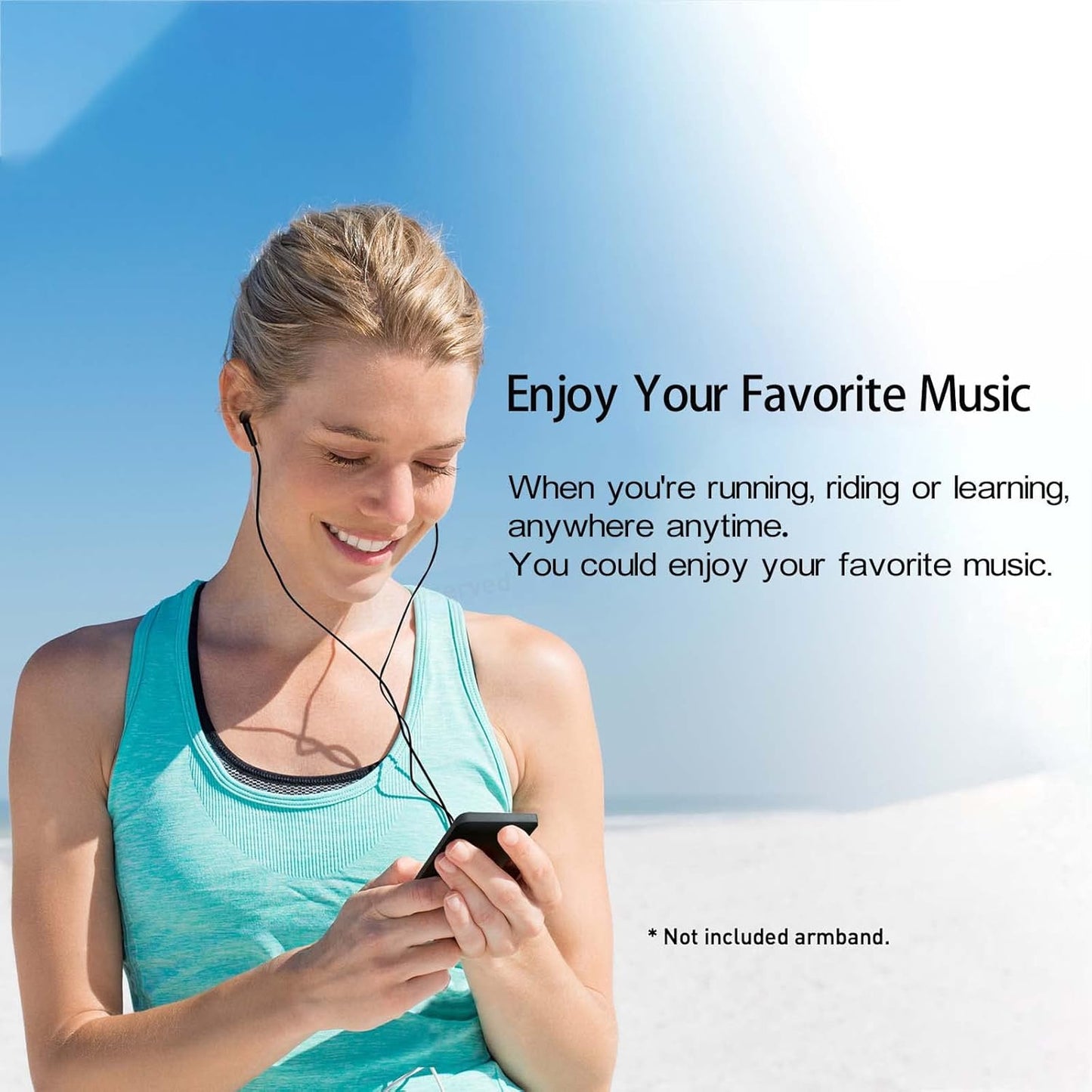 arungo MP3 128GB 5.2 1.8 inch Player with Bluetooth Portable HiFi Lossless Sound Mini Music Player Voice Recorder