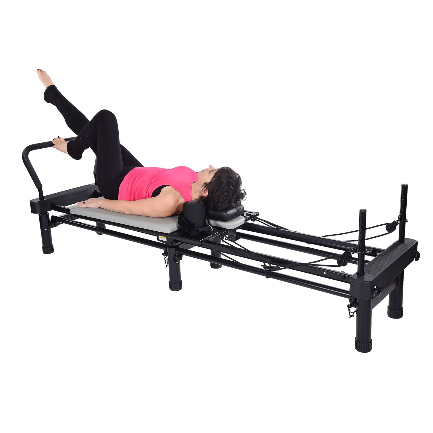 Stamina Pilates Reformer, Home Workout Equipment, AeroPilates 701 Premier, Gray - Portable Exercise Machine for Strength and Fitness Training - Multifunctional Gym Workouts for Men and Women