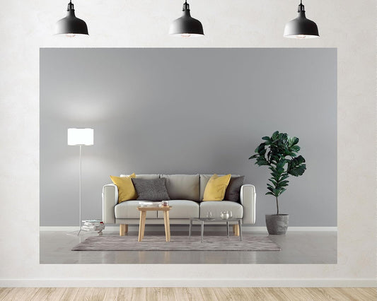 TryKid 5x3ft Modern Living Room Backdrop Beige Sofa Yellow Pillows Fiddle Leaf Fig Minimalist Interior Photography