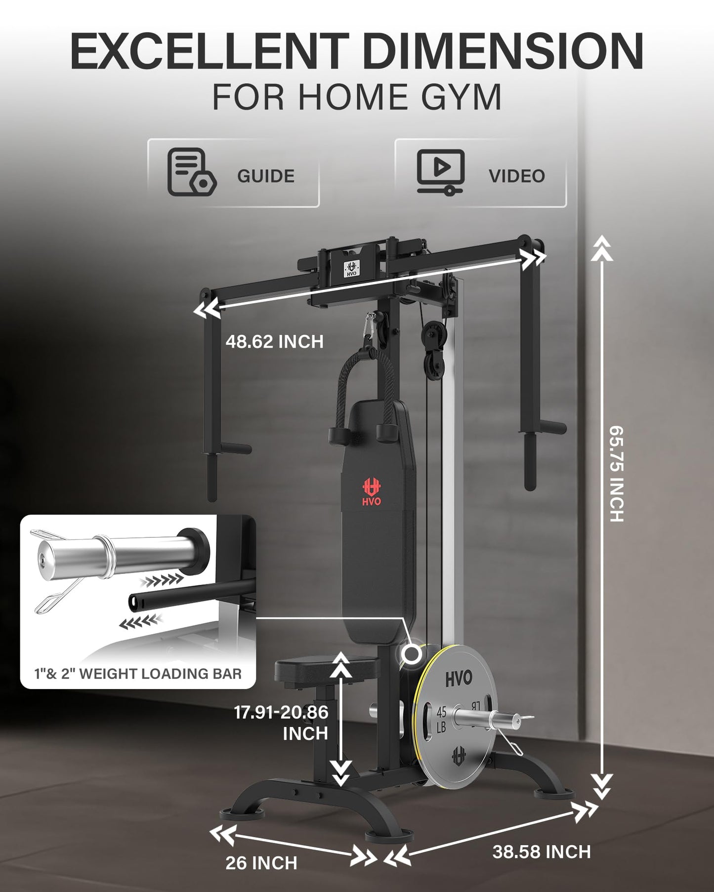 HVO Chest Fly Machine PEC: Deck Fly and Reverse Delt Machine Adjustable Upper Body Home Gym Ab Workout Butterfly Machine for Chest, Back, Pectoral, Rear Deltoid and Shoulder Training Black