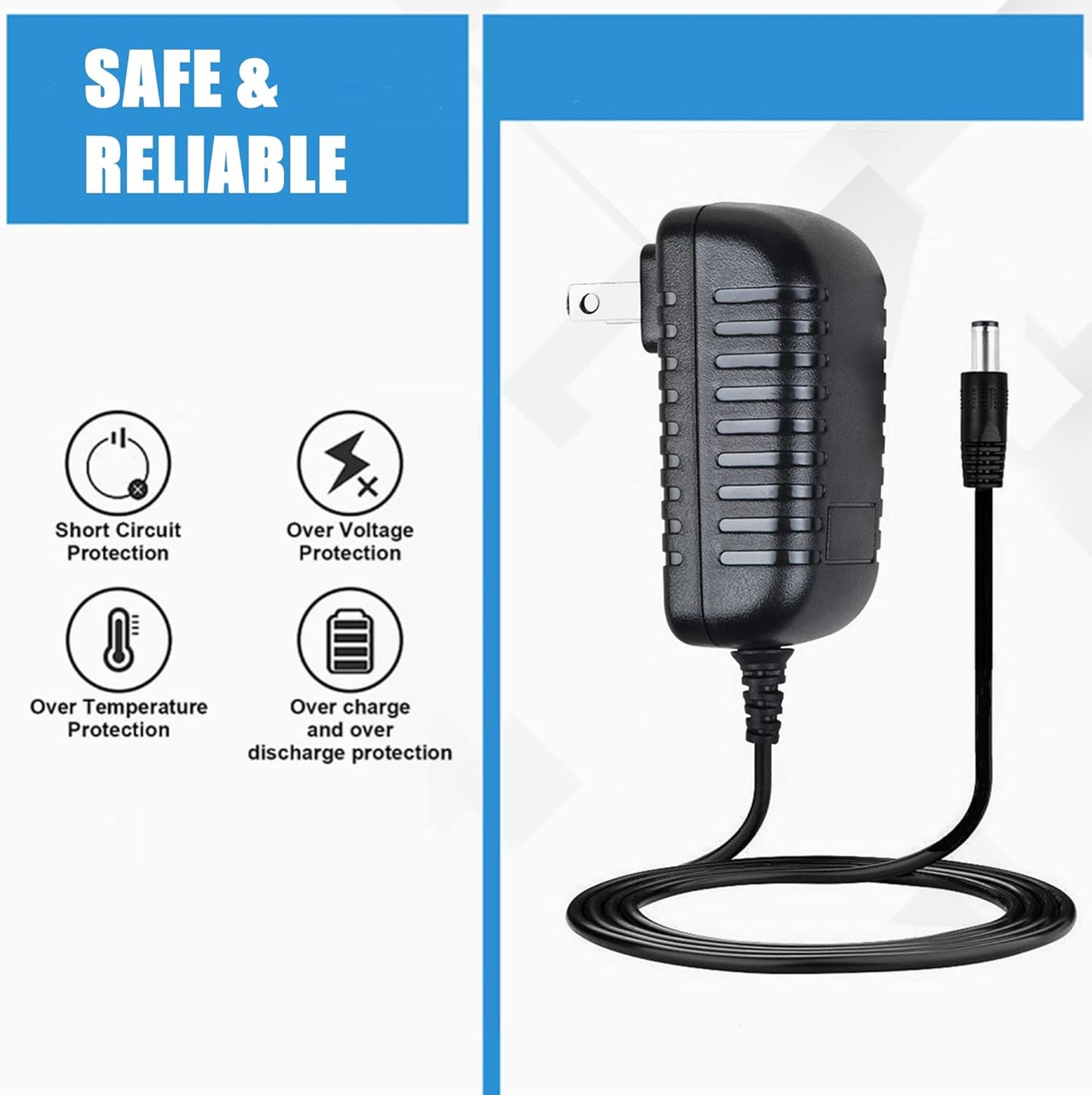 SLLEA MSD-BM01 MSDBM01 AC Adapter Replacement for Thinp Naipo Shiatsu Neck Back Kneading Massager