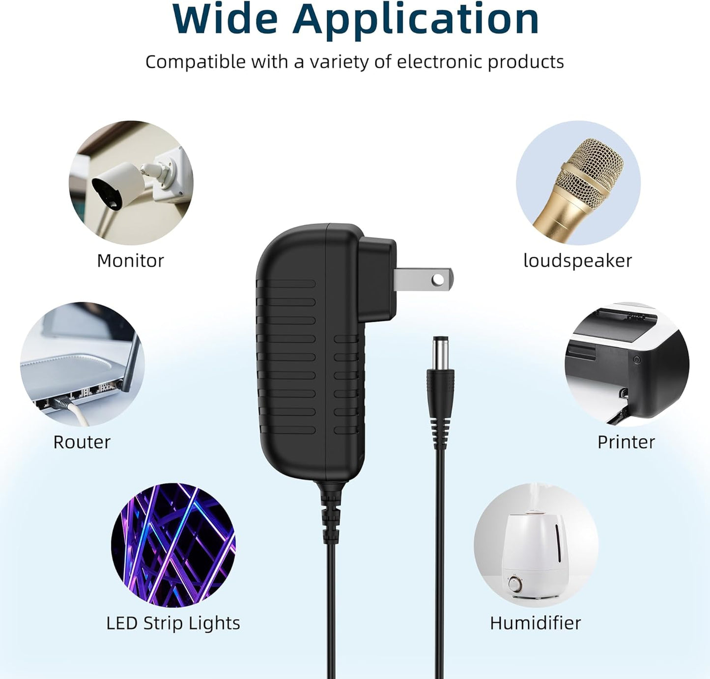 MDCGPower 7V 2A 2000mA 100V-240V 5.5mm 2.5mm / AC Converter Adapter Power Supply Power Cord Power Cable Charger DC