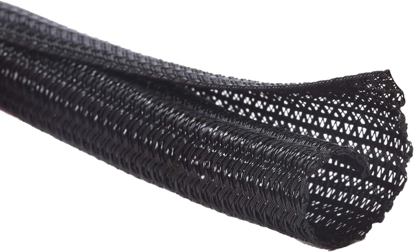 Alex Tech 10ft 1/2 inch - Cord Protector Wire Loom Tubing Cable Sleeve Split Sleeving For USB Cable Power Cord Audio