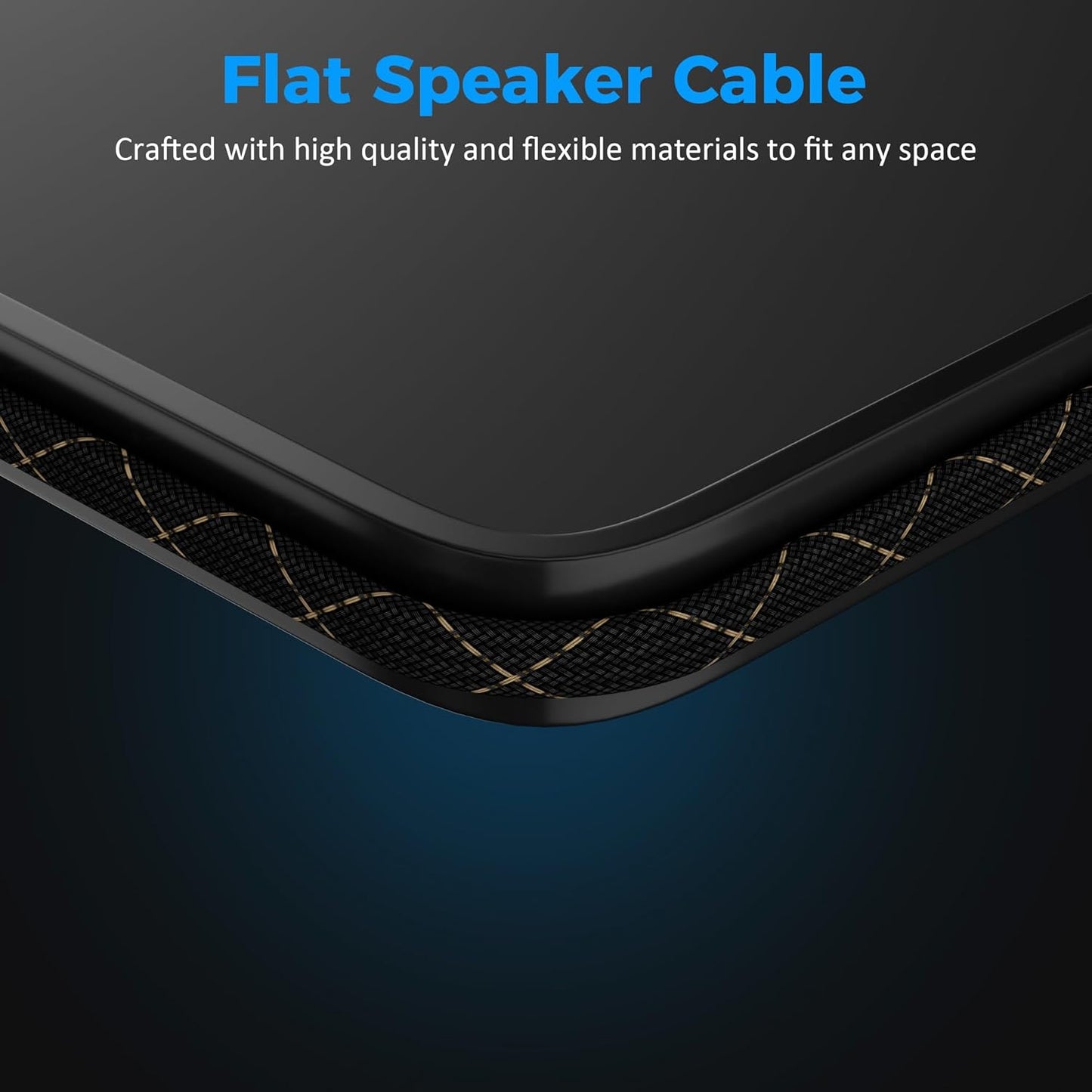 Mygatti 16/2 25 16AWG 2 Speaker Wire Feet, Gauge Speaker Cable, Direct Burial, Durable Nylon Braided, in Wall