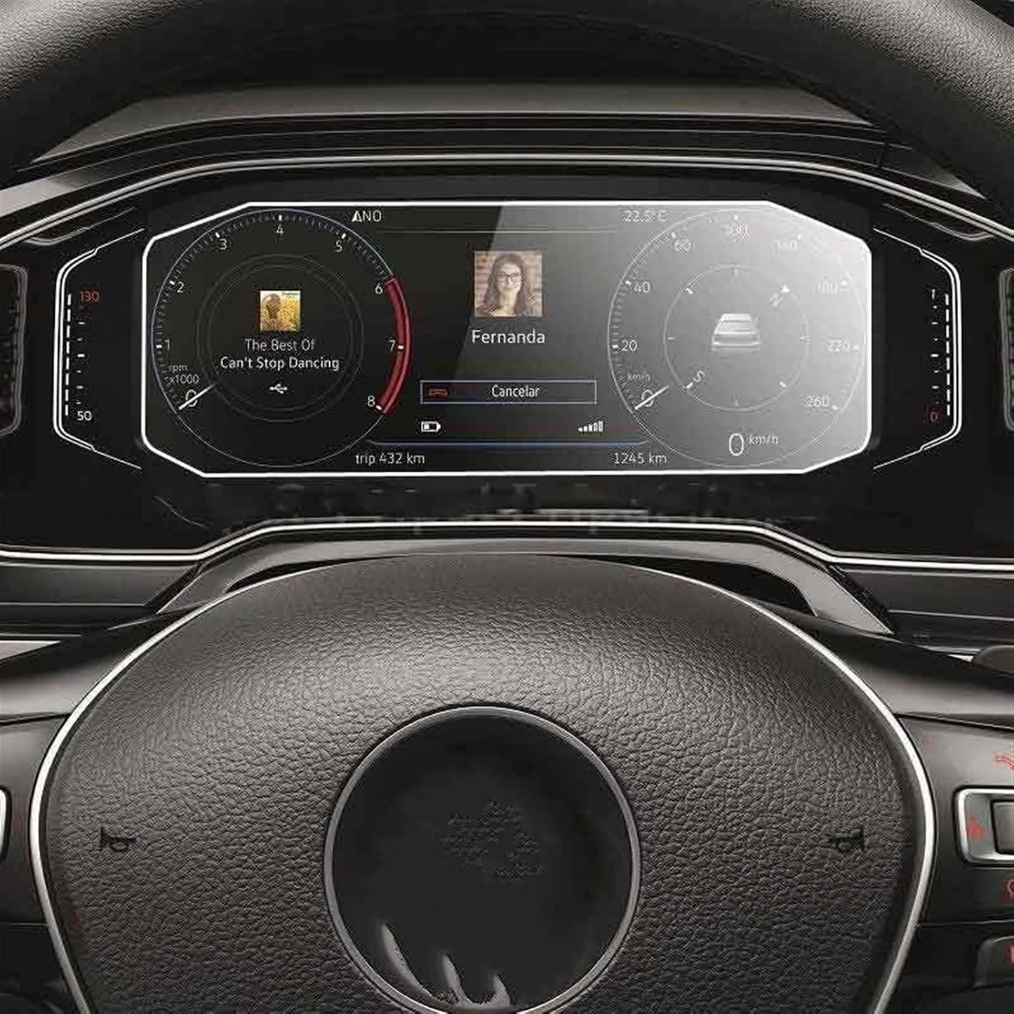 Generic 8 Inch 2018 2019 2020 Navigation Screen Film Compatible With For Virtus Tempered Glass Film Protector Car